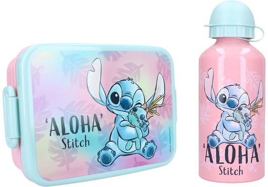 Lilo & Stitch Lunchset; Fles en Lunchbox van Lilo & Stitch