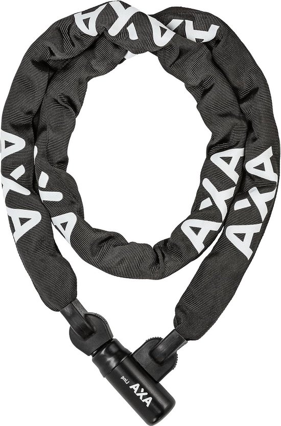 Linq 180 Fietsslot kettingslot - hoge veiligheid - 14 veiligheidsniveau - extra lang - 180 cm - stalen schakels - 95 mm - zwarte polyester hoes chain lock van LinQ