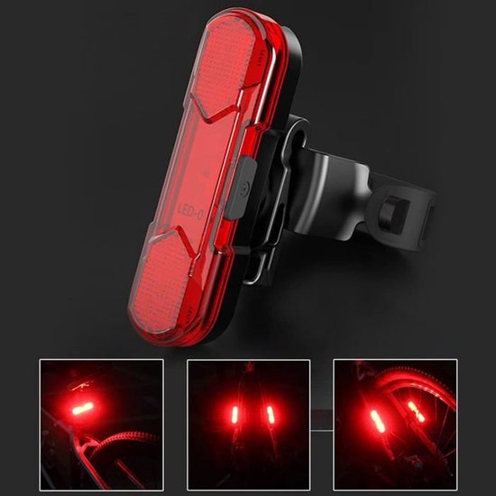 LISM-Achterlicht voor mountainbike, fietsverlichting, LED-achterlicht, fietsachterlicht, achterlicht voor de fiets