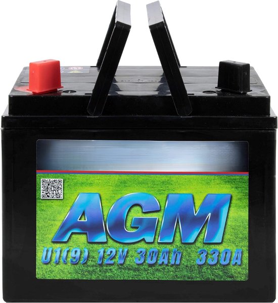Lithium Batterij - "Ultimate Power U1(9) 30AH 330A (EN) Accu: Betrouwbare Startkracht voor Zitmaaiers en Tuinapparatuur met Gesloten AGM-Technologie" van Ultimate Power