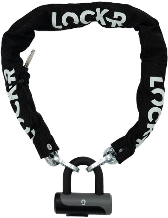 LOCK-R - Kettingslot - ART 2 Beveiligd - Scooterslot & Fietsslot - Hangslot Ketting - Slot geschikt voor Fiets, Fatbike & Scooter van LOCK-R