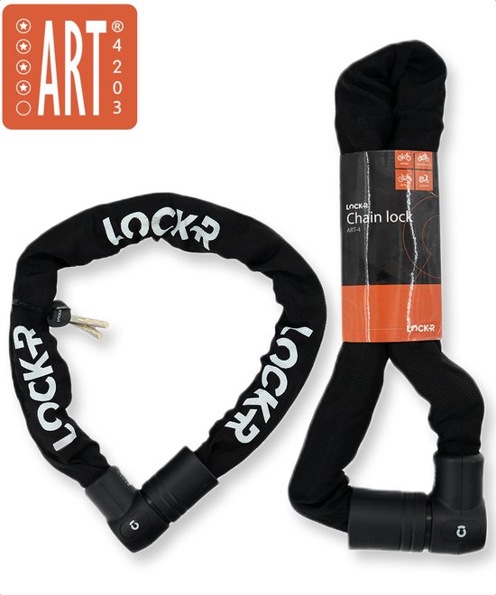LOCK-R - Kettingslot Sleeve -ART 4 Beveiligd - Scooterslot - Fietsslot - Hangslot van LOCK-R