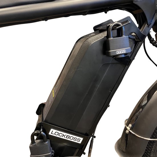 Lockboss L1 batterijslot voor ouxi fatbike V8 - V20 - Fatbike slot - Zwart van Lockboss