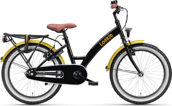 Loekie Superstar 20" Kinderfiets Girl Black van Loekie