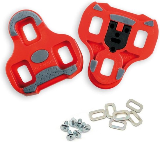 Look Kéo Grip Schoenplaatjes - Rood van Look