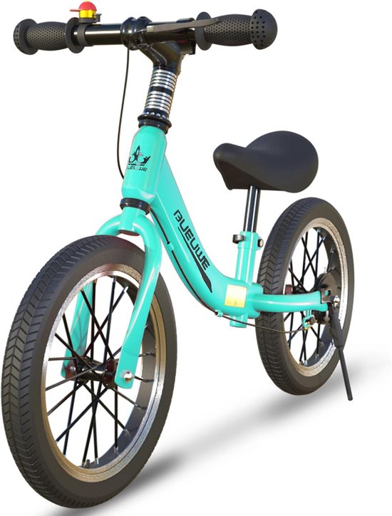 Loopfiets 16 Inch Voor Kinderen 5-9 Jaar - Verstelbaar, Lichtgewicht, Duurzaam - Groen van Bikestar