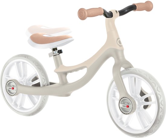 Loopfiets - Globber Go Bike Elite Sand - beige - zandkleur - zadel verstelbaar - vanaf 2 jaar tot 5 jaar van Merkloos