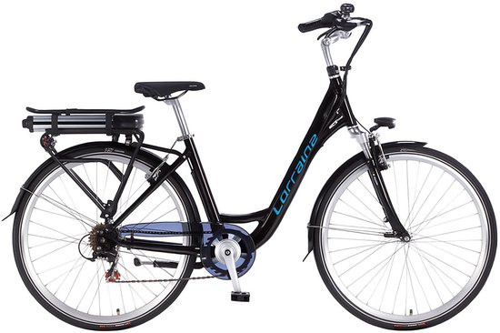 LORRAINE 28 INCH D46 > 6 SPEED BLACK van Merkloos