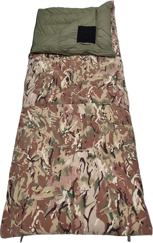 Lowland Outdoor MULTICAM donzen slaapzak - 1030g - 210x80 cm +0°C van LOWLAND OUTDOOR