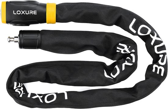 Loxure Fietsslot met Alarm - Alarmsysteem voor Fiets & Scooter - Kettingslot - Fietsalarm met Slot - 120 Decibel - Waterdicht Fietsslot van Loxure