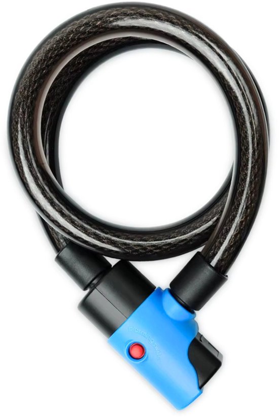 Loxure Fietsslot met Alarm - Uniek Alarmsysteem - 120 cm Kettingslot - 8 mm dikte - 110 Decibel Geluidsniveau - Waterdicht - 2 Jaar Garantie van Merkloos