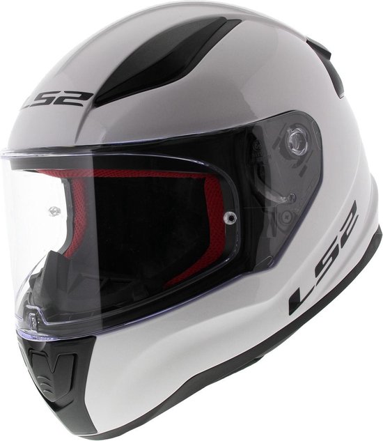 LS2 Helm Rapid Mini Single Mono FF353 glans wit maat S van LS2