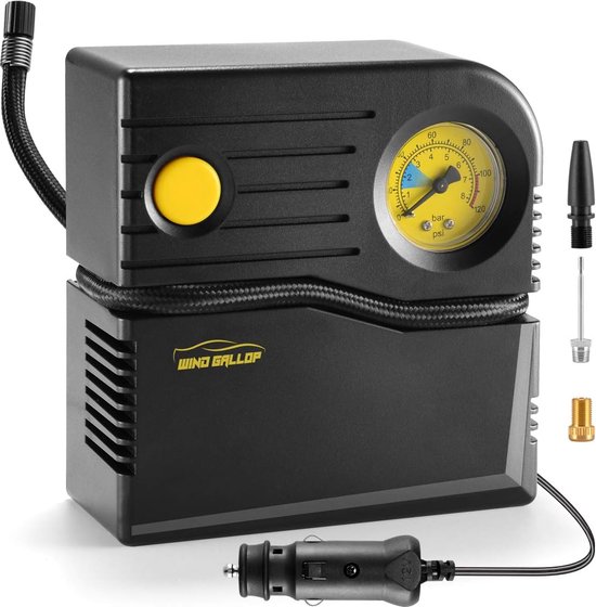 luchtcompressor bandenpomp - Draagbare Compressor - elektrische pomp - 12V DC - Elektrische luchtpomp voor autobanden Fiets Motorbanden