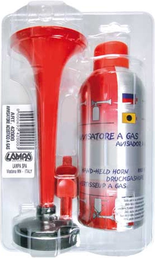 Luchthoorn met gas / gastoeter / stadion toeter / Luchthoorn Toeter - Gastoeter (professioneel) van Brombach + Gess
