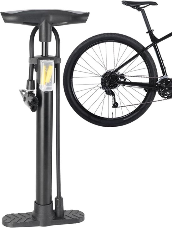Luchtpomp voor het oppompen van fietsbanden, draagbaar, voor oppompen, 11 bar, met adapters voor motorfiets, fiets, scooter, basketbal, voetbal, volleybal