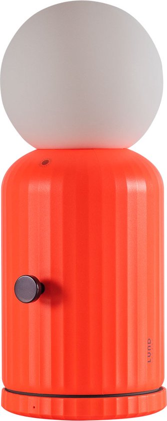 LUND London | Oplaadbare Lamp | Draadloze Oplader | Oranje van Lund