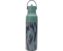 LUND London | Sport| Sport Drinkfles | Lichtgewicht | Drupvrij | RVS | Drinktuit | groen Camo van Lund