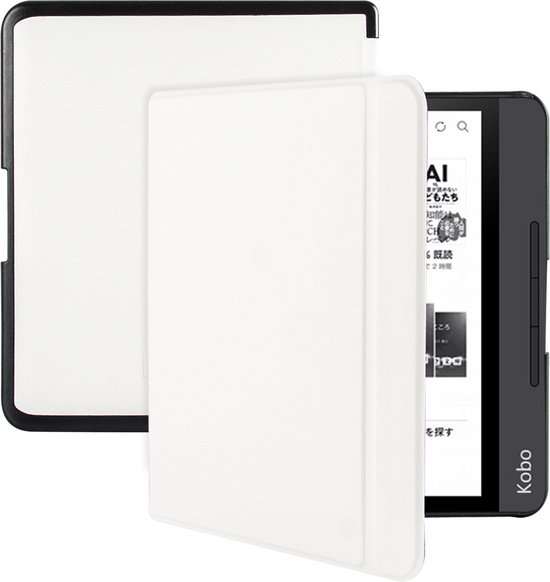 Lunso - sleepcover hoes - Geschikt voor Kobo Forma (8 inch) - Wit van Lunso