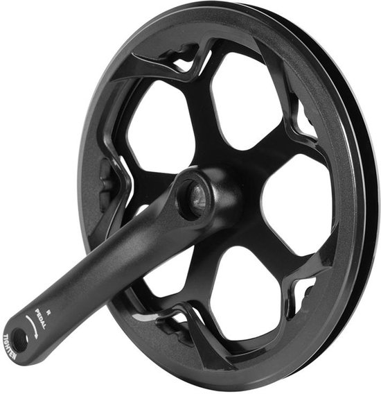 Lux E-scooters Crankstel Fatbike Set (L+R) met 48T Tandwiel – Geschikt voor OUXI V8 / V20 – Trapas Crankset van Merkloos