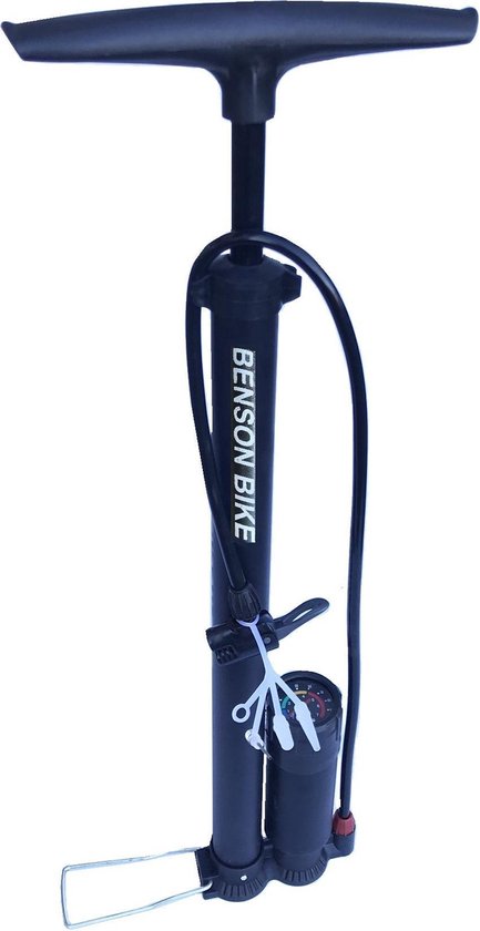 Luxe fietspomp inclusief manometer - 10 bar van Luxe