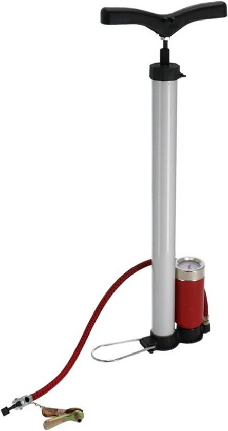Luxe fietspomp inclusief manometer - luchtpomp met drukmeter van Luxe