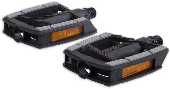 Lynx City en Tour Fietspedalen - Anti-slip laag - K-mark reflectoren
