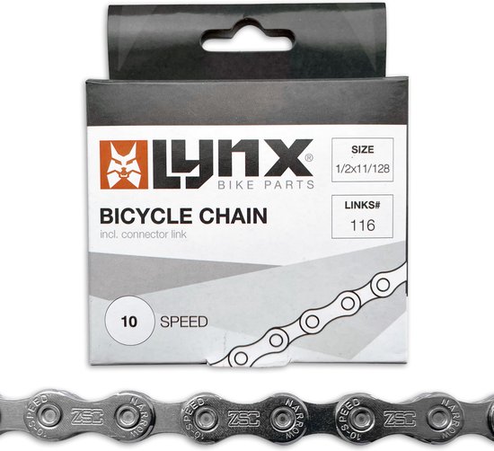 Lynx Fietsketting - 10 speed - 116 schakels - Incl verbindingsschakel van Lynx.