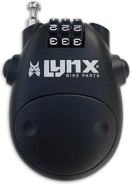 Lynx Kabelslot Cijferslot Hangslot 1,7 x 800mm | Voorkomt gelegenheidsdiefstal van fietsaccessoires fietstassen helmen gereedschap van Lynx.
