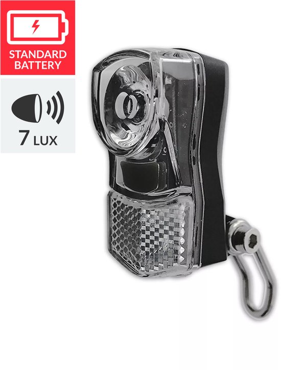 Lynx Koplamp Batterij 7 Lux Led Zwart