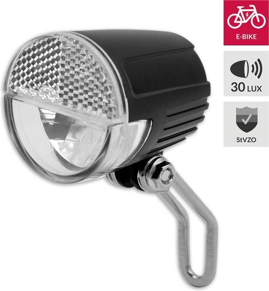 Lynx Koplamp E-bike Led 30 Lux Zwart