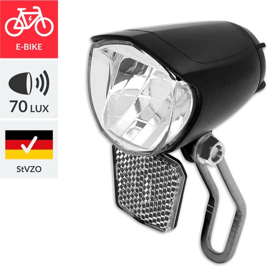 Lynx Koplamp E-bike Max 70 Lux Oem Zwart