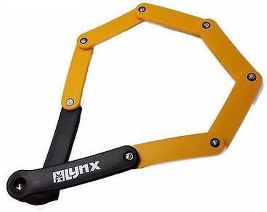 Lynx Vouwslot 410406 820 X 6 Mm 8 Schakels Zwart/geel van Lynx.