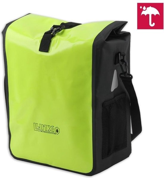 Lynx Waterdichte Fietstas Tarpaulin 21L - Geel van Lynx.