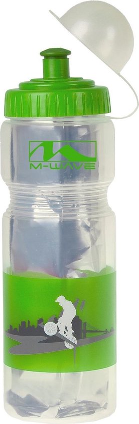 M-Wave - Bidon Thermo 400cc, Koud Blijft Koud, Warm Blijft Warm - Pbo 400-iso Groen / Transparant van M-Wave