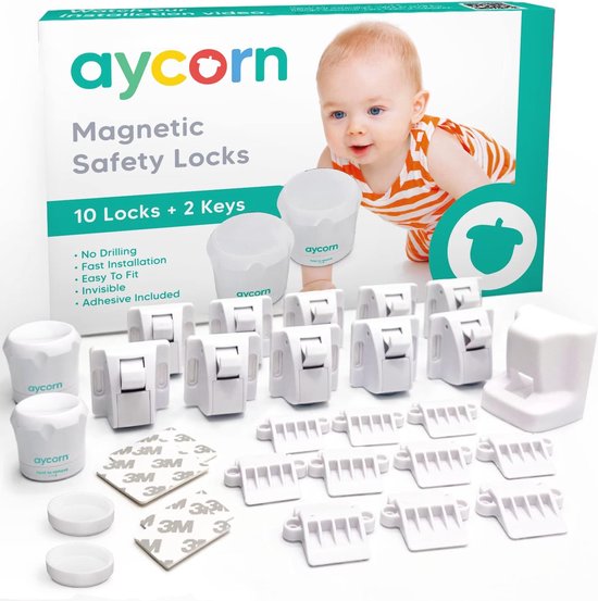Magnetische kindersloten voor kasten - Eenvoudige installatie, veilig ontwerp en herbruikbare tape van $