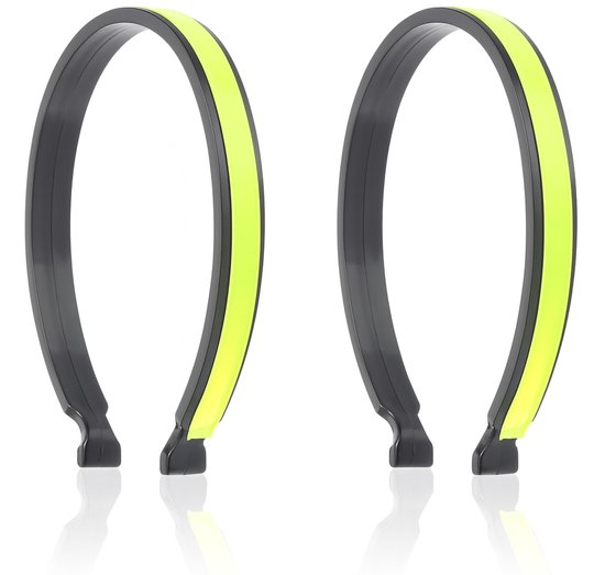 Mamosta® Broekklemmen - 2 Stuks - Reflecterende Fietsbroekclip - Universele Fietsbroekclip - Broekklem voor op de Fiets - Geschikt Voor Fietsen in het Donker - Wandelen - Groen van Merkloos