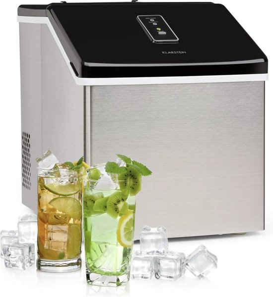 Mara Luxe IJsblokjesmachine - IJsmachine - IJsblokjesmaker - Veiligheidsalarm - Roestvrij Staal - Zilver Zwart van Mara Luxe