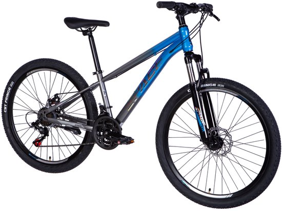 Mars – Mountainbike – 26 inch – 21 versnellingen – Schijfremmen – Voorvork met vering – Blauw