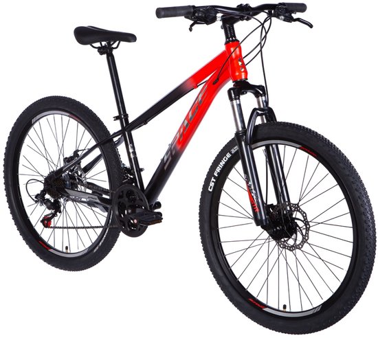 Mars - Mountainbike - 26 inch - 21 versnellingen - Schijfremmen - Voorvork met vering - Roşu/Zwart van Mars