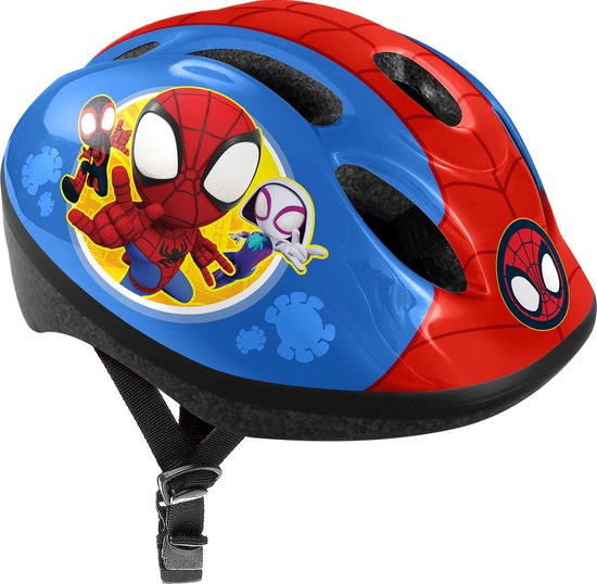 Marvel Spidey fietshelm verstelbaar blauw/rood maat 52-56 cm (S) van Merkloos
