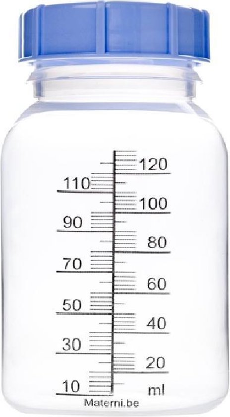 Materni Moedermelkfles - 120 ml - met dop tbv borstvoeding - 10 stuks van MATE