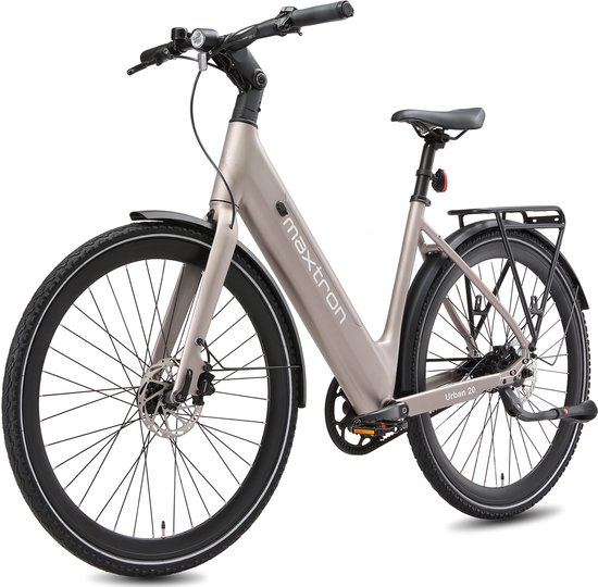 Maxton Urban 20 Elektrische Stadsfiets – Riemaandrijving – Koppelsensor – 28 Inch – Lage Instap – 36V 15Ah Accu