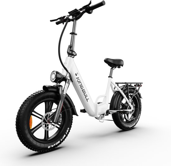 Maxtron Literider 2.0 Opvouwbare Elektrische Fiets–648Wh Accu – 20×4.0 Inch Fatbike Banden–Actieradius tot 90 km–Voor- en Achter Hydraulische Schijfremmen–MOZO Aluminium Verende Voorvork met Lock-out– Elektrische Stadsfiets –Max. Belasting 180 kg–Wit van Merkloos