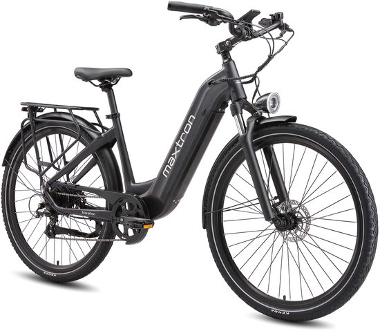 Maxtron Marathon Elektrische Fiets - 36V 22.5Ah Accu - Actieradius tot 160 km - 27.5×2.0 Inch Banden - Stadsfiets - Mechanische Schijfremmen - Max. Belastbaar 120 kg - Paars van Maxtron