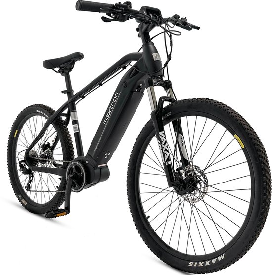 Maxtron MT-15X Elektrische Fiets - 504Wh/36V 14Ah Accu - 100 km Actieradius - MAXXIS 27.5 × 2.20 Banden - SHIMANO hydraulische schijfremmen - SHIMANO ALIVIO 9-speed - Elektrische Mountainbikes - Zwart van Maxtron