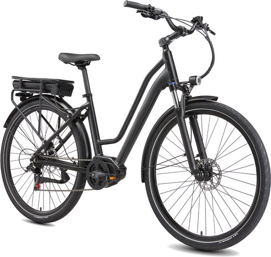 Maxtron Urban8 Elektrische stadsfiets - 28 inch - 250W middenmotor - koppelsensor - 460,8 Wh accu - Shimano versnellingen - hydraulische schijfremmen - zwart