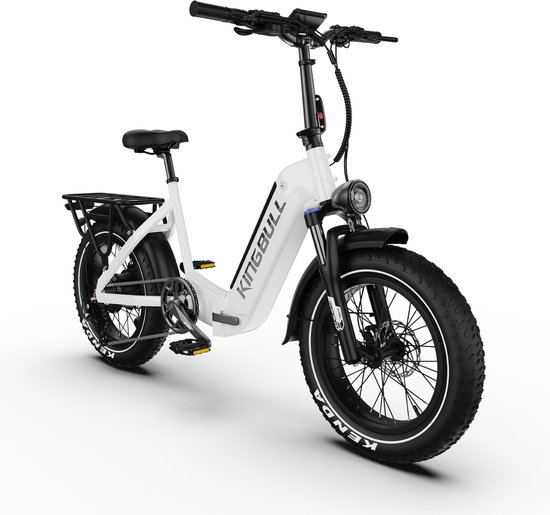 Maxtron Verve Elektrische Fiets –Opvouwbaar –960Wh Accu –20×4.0 Inch Fatbike Banden –Voor- en Achter Hydraulische Schijfremmen –Actieradius tot 130 km –ZOOM Aluminium Verende Voorvork met Lock-out –Shimano 8 Versnellingen –Elektrische Stadsfiets –Wit van Merkloos