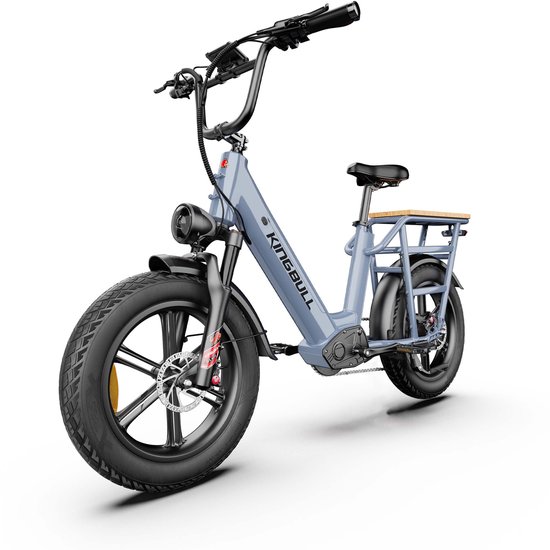 Maxturn Voyager 2.0 Elektrische fiets – Verwijderbare 720 Wh lithiumaccu – 20×4,0 inch vetbanden – 25 km/u topsnelheid - grijs