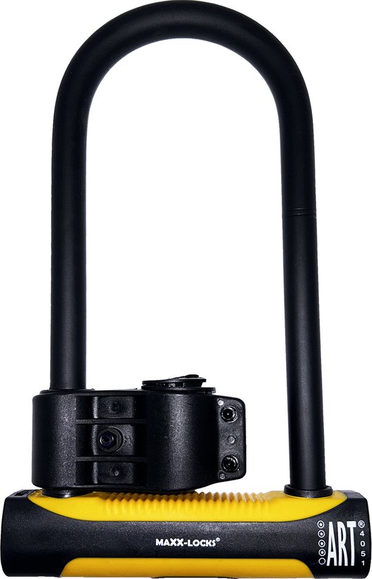 Maxx-Locks Art 4 Beugelslot - Motorslot / Scooterslot - Gehard Stalen Beugel - Art Gekeurd Slot voor Motor en Scooter & Brommer - 32 cm van Maxx-Locks