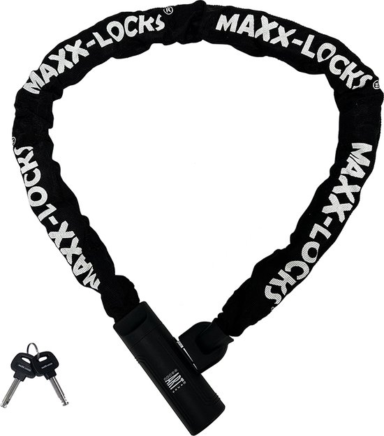 Maxx-Locks Picton Kettingslot - Art 2 Fietslot - Ketting van 8,3 mm Dikke Schakels - Slot met ART keurmerk - Geschikt voor Electrische Fiets en Fatbike - 90 cm van Maxx